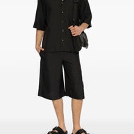 Alexander McQueen Short Sleeved Shirt In Black