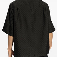 Alexander McQueen Short Sleeved Shirt In Black