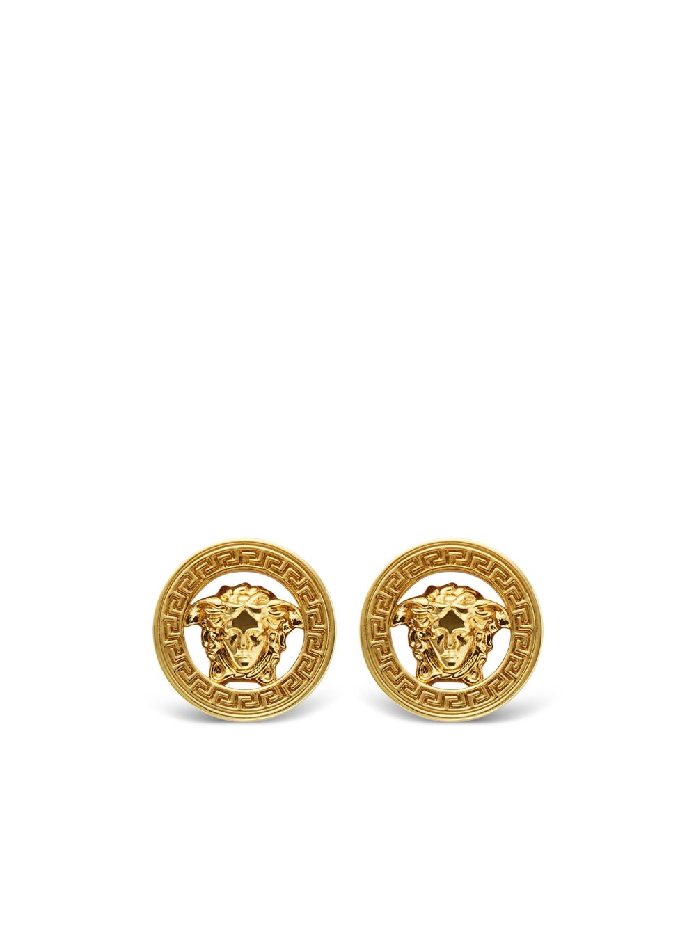 Versace Medusa Stud Earrings In Gold