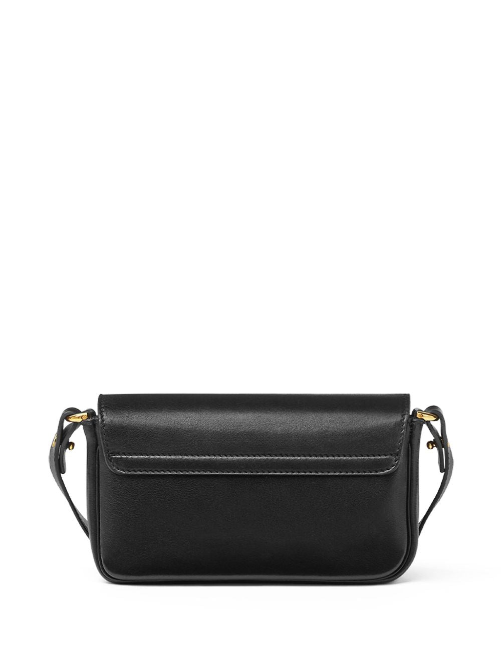 Versace Tag Shoulder Bag In Black