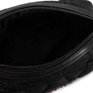 Versace Nylon Quilted Shoulder Bag in Black