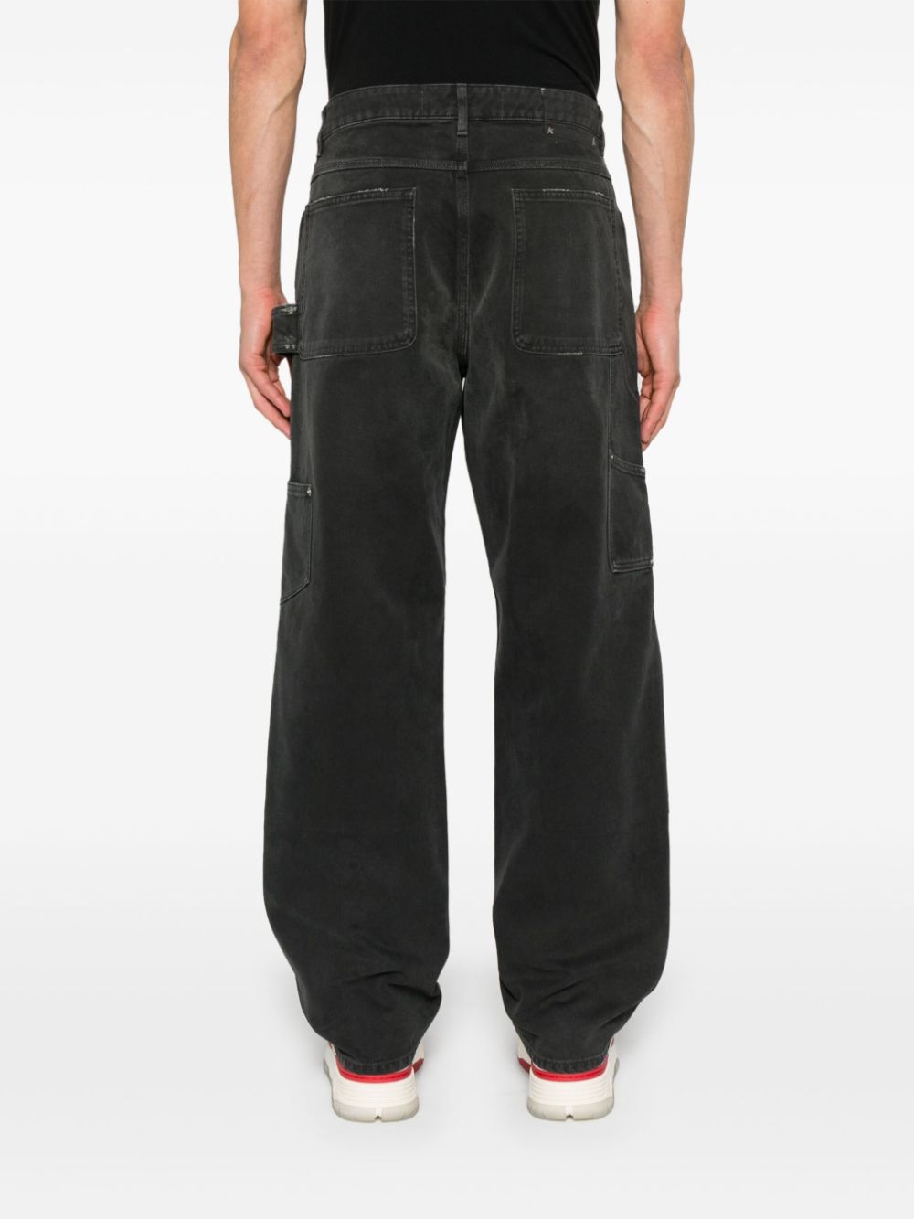 Golden Goose Black Distressed Black Cotton Jeans