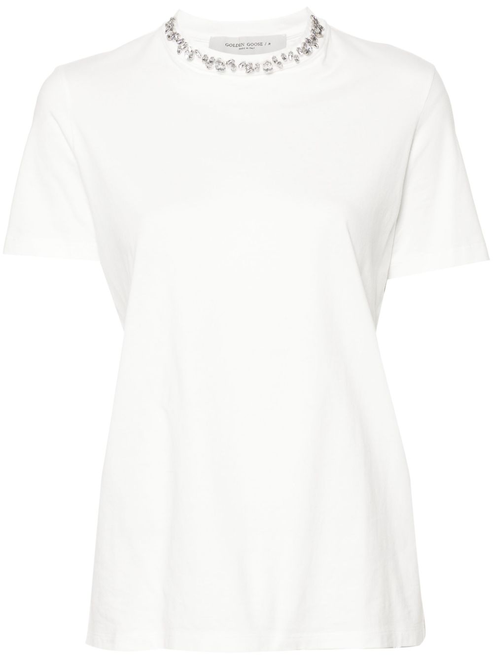 Golden Goose Embellished T-shirt In White
