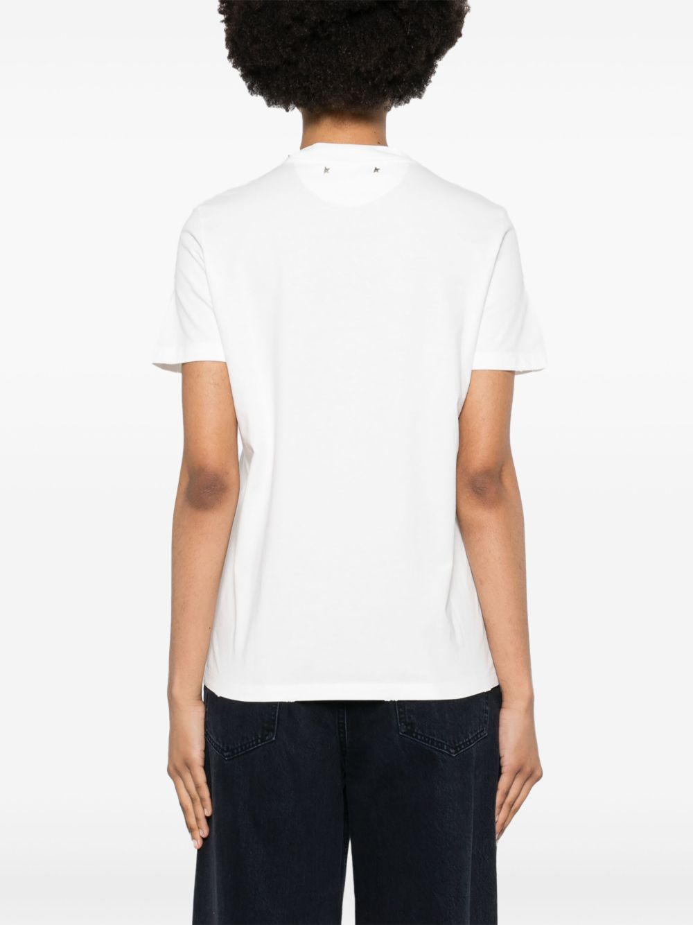 Golden Goose Embellished T-shirt In White