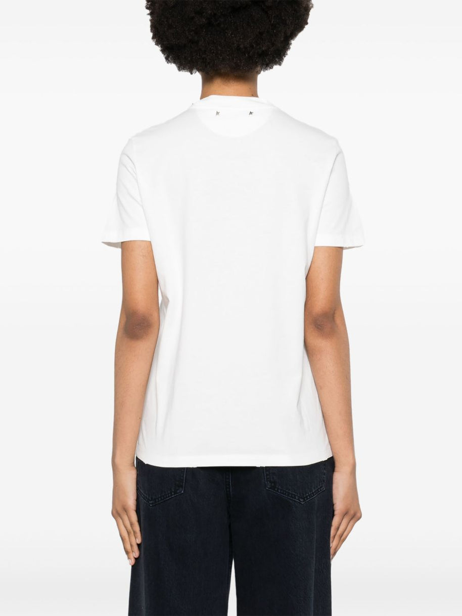 Golden Goose Embellished T-shirt In White