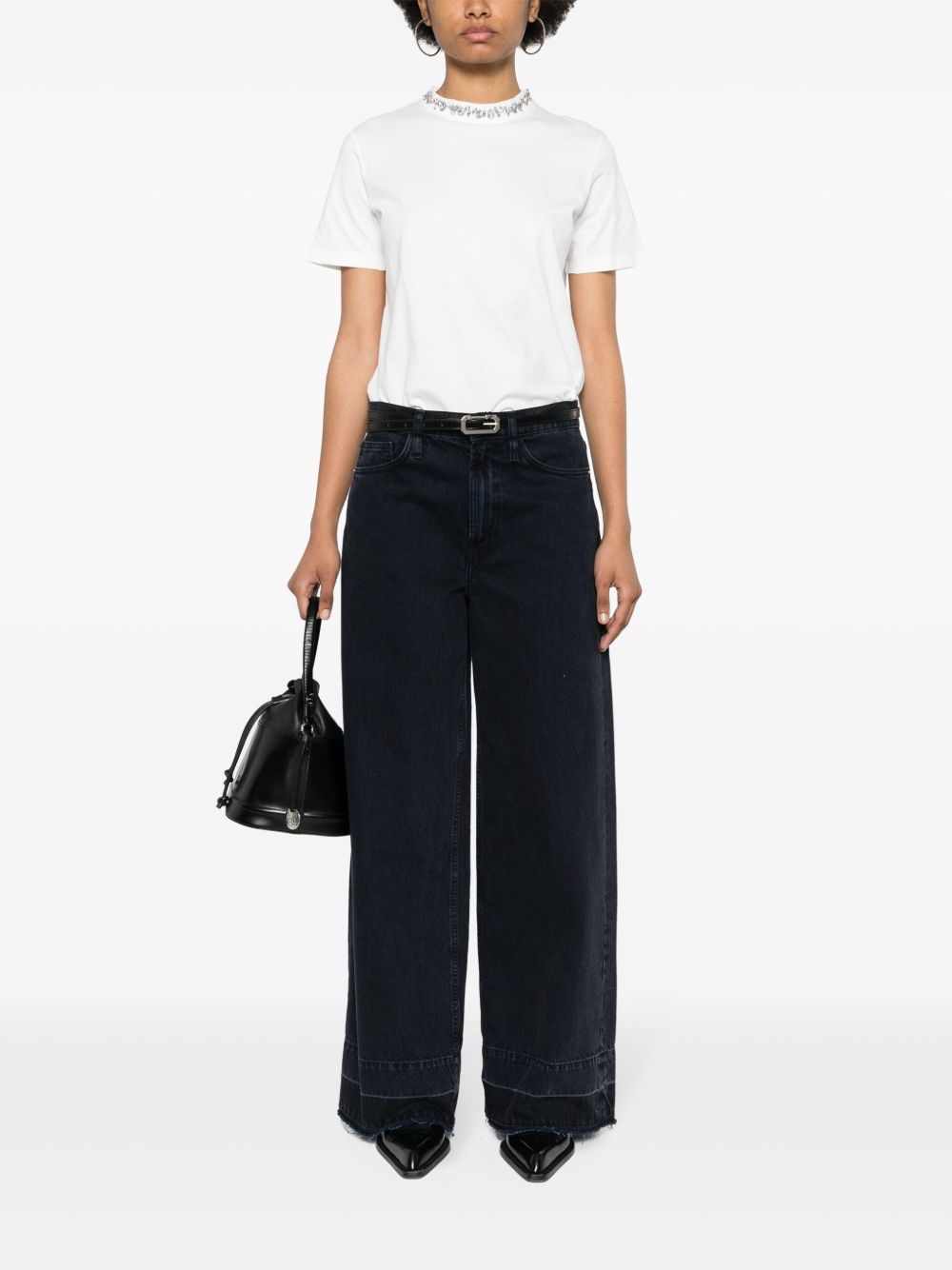 Golden Goose Embellished T-shirt In White