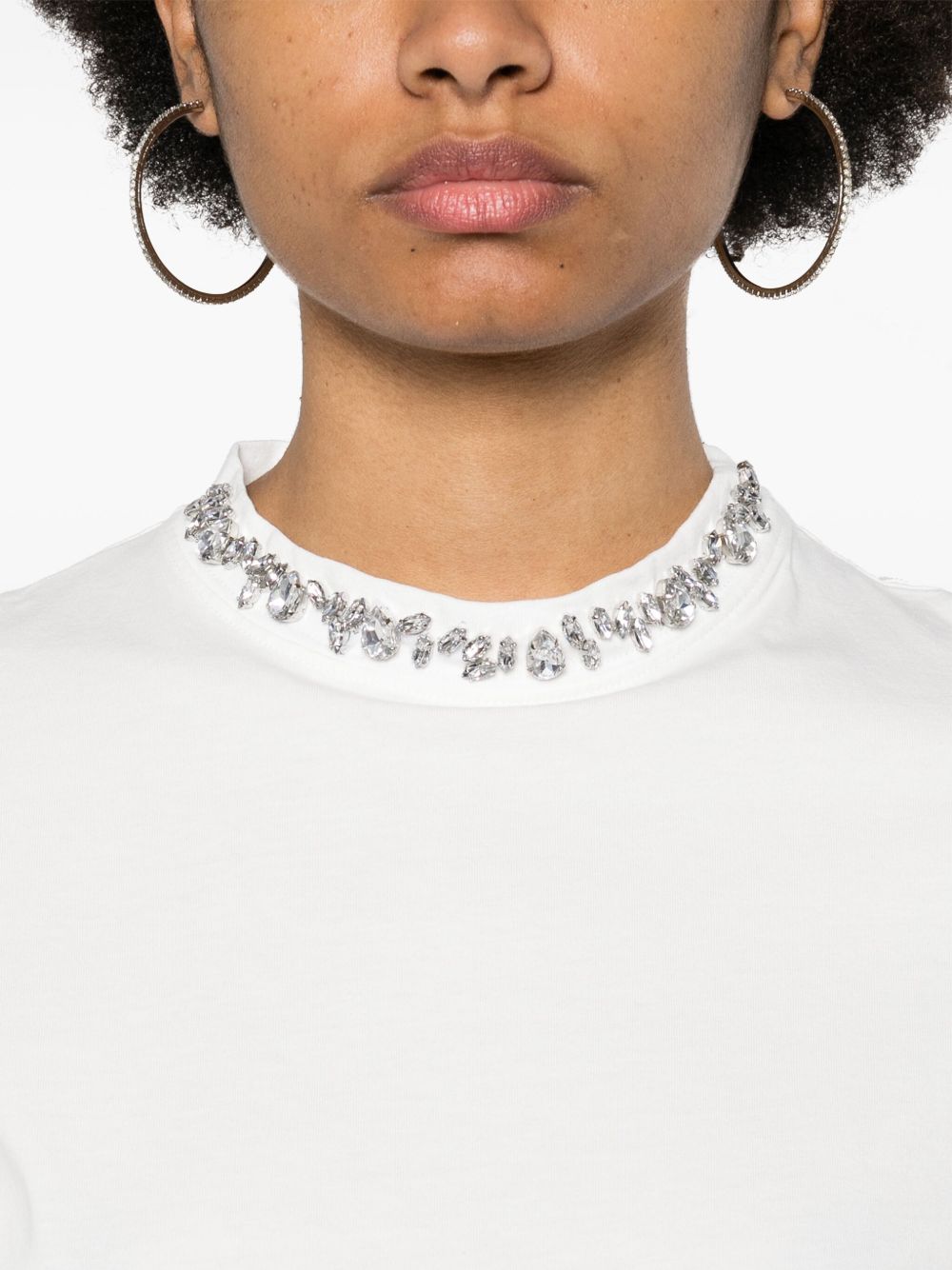 Golden Goose Embellished T-shirt In White
