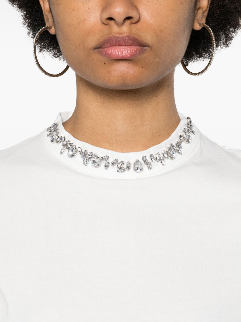 Golden Goose Embellished T-shirt In White