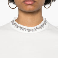 Golden Goose Embellished T-shirt In White
