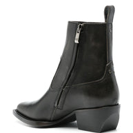 Golden Goose Leather Ankle Boots Black