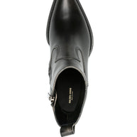 Golden Goose Leather Ankle Boots Black