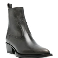 Golden Goose Leather Ankle Boots Black