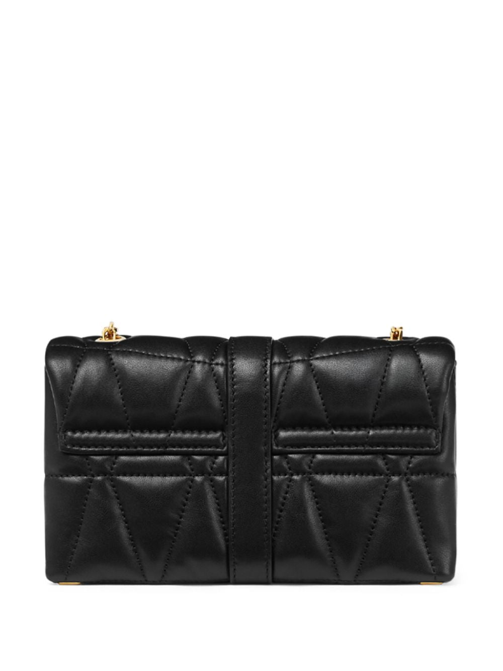 Versace Kleio Quilted Shoulder Bag In Black