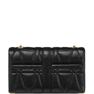 Versace Kleio Quilted Shoulder Bag In Black