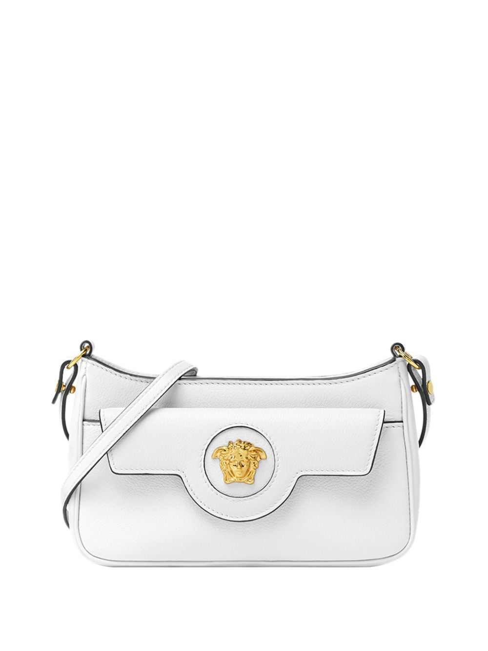 Versace La Medusa Mini Shoulder Bag In White