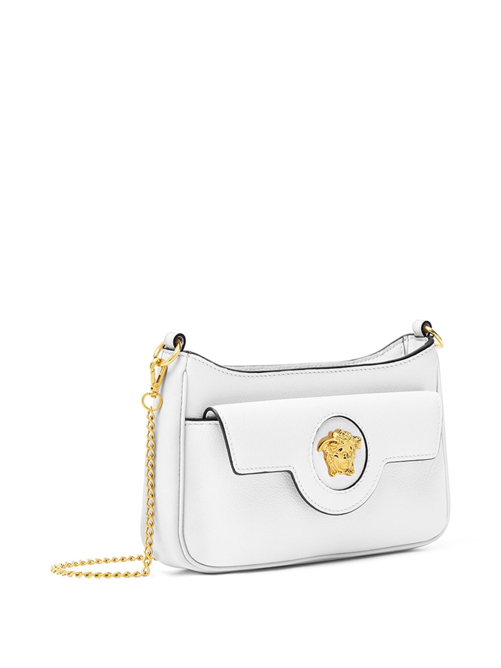 Versace La Medusa Mini Shoulder Bag In White