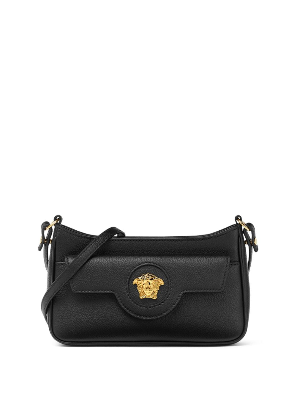 Versace La Medusa Mini Shoulder Bag In Black