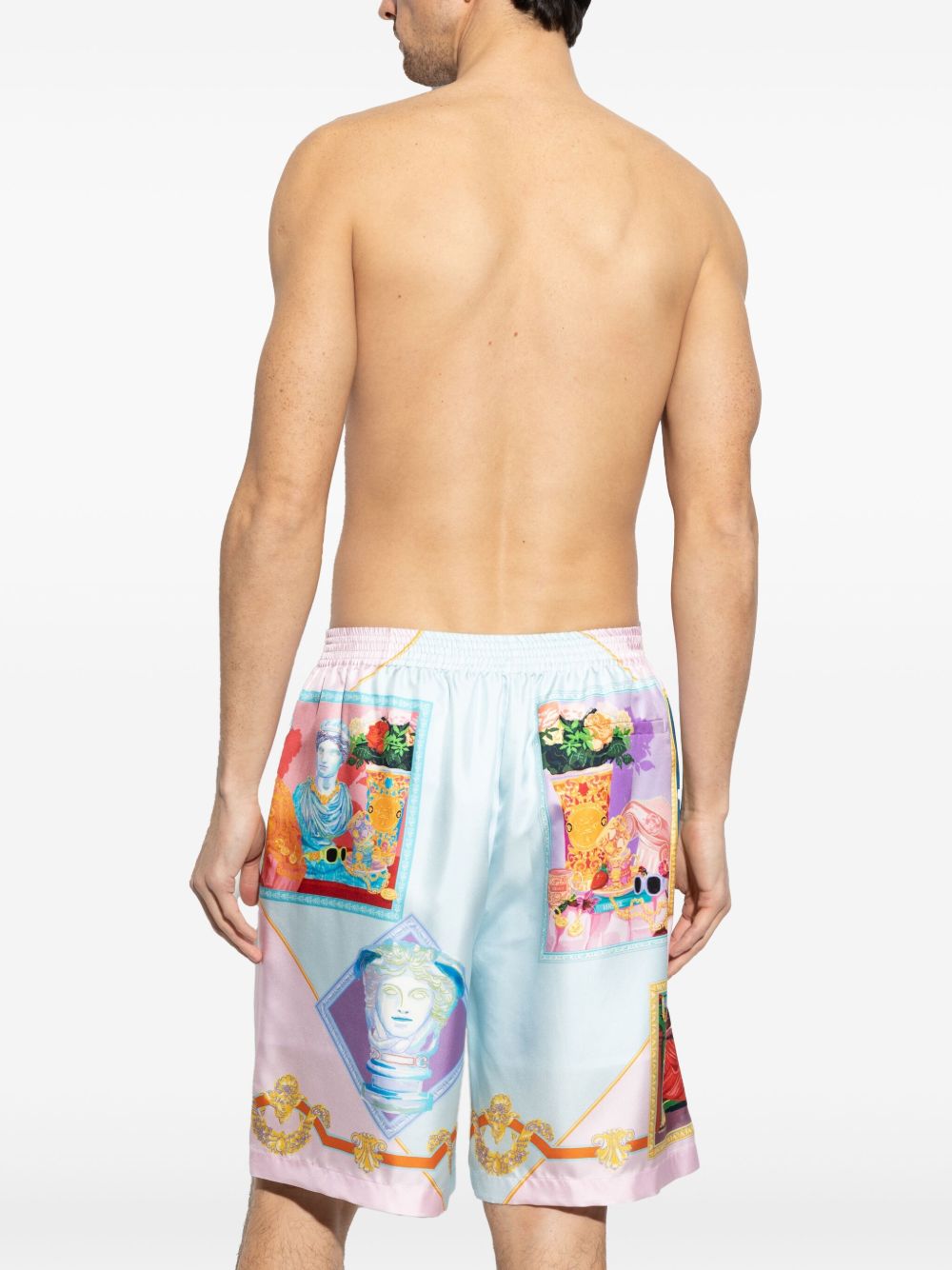 Versace Silk Bermuda Shorts