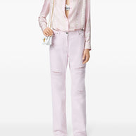 Versace Silk Shirt In Pink