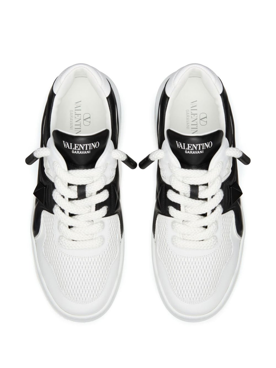 Valentino Garavani One Stud XL Leather Sneakers - White