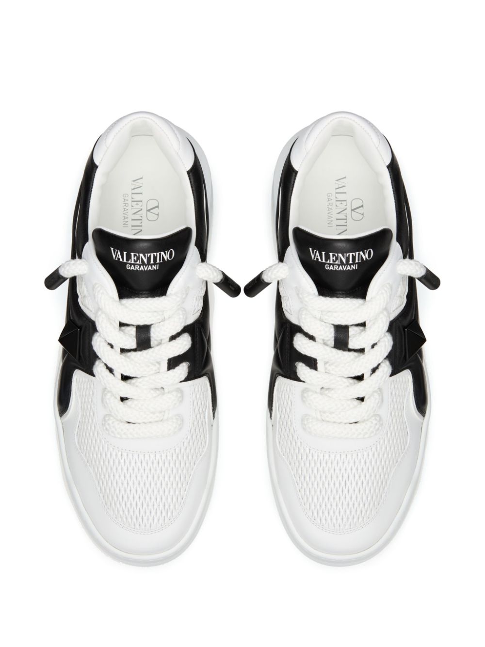 Valentino Garavani One Stud XL Leather Sneakers - White