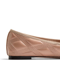 Valentino Garavani Quiltie 67 Leather Ballet Flats - Pink