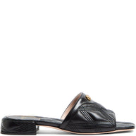 Valentino Garavani Quiltie 67 Leather Sandals - Black