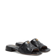 Valentino Garavani Quiltie 67 Leather Sandals - Black