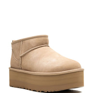 UGG Australia Classic Ultra Mini Platform Boots - Beige
