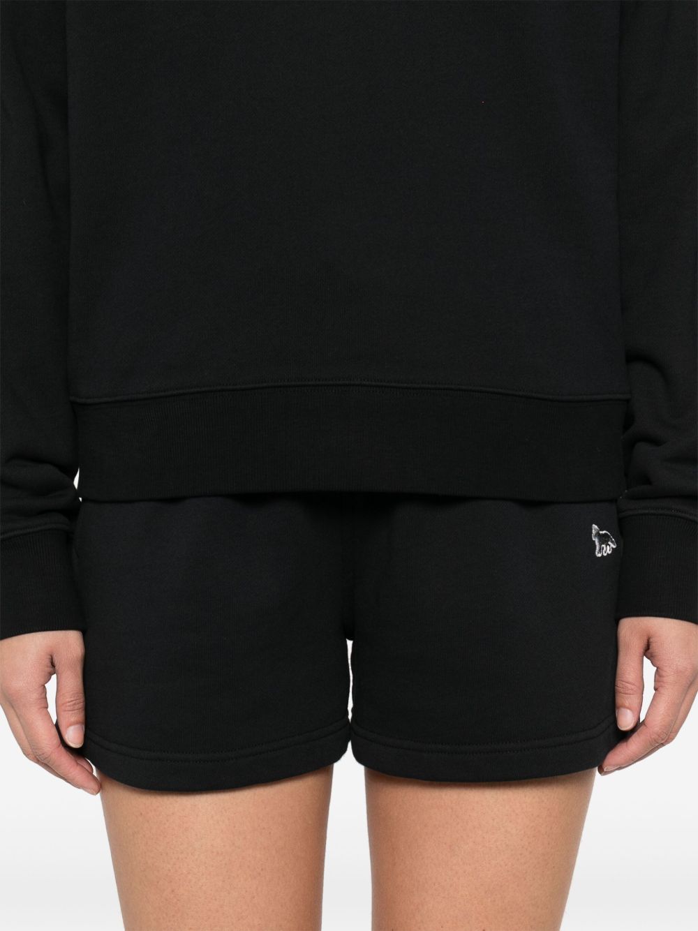 MAISON KITSUNE' Baby Fox Shorts In Black