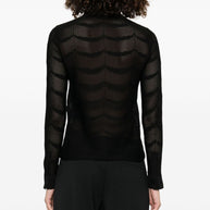 Tom Ford Cotton Silk Semi Sheer Shirt In Black