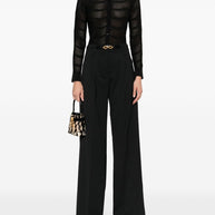 Tom Ford Cotton Silk Semi Sheer Shirt In Black