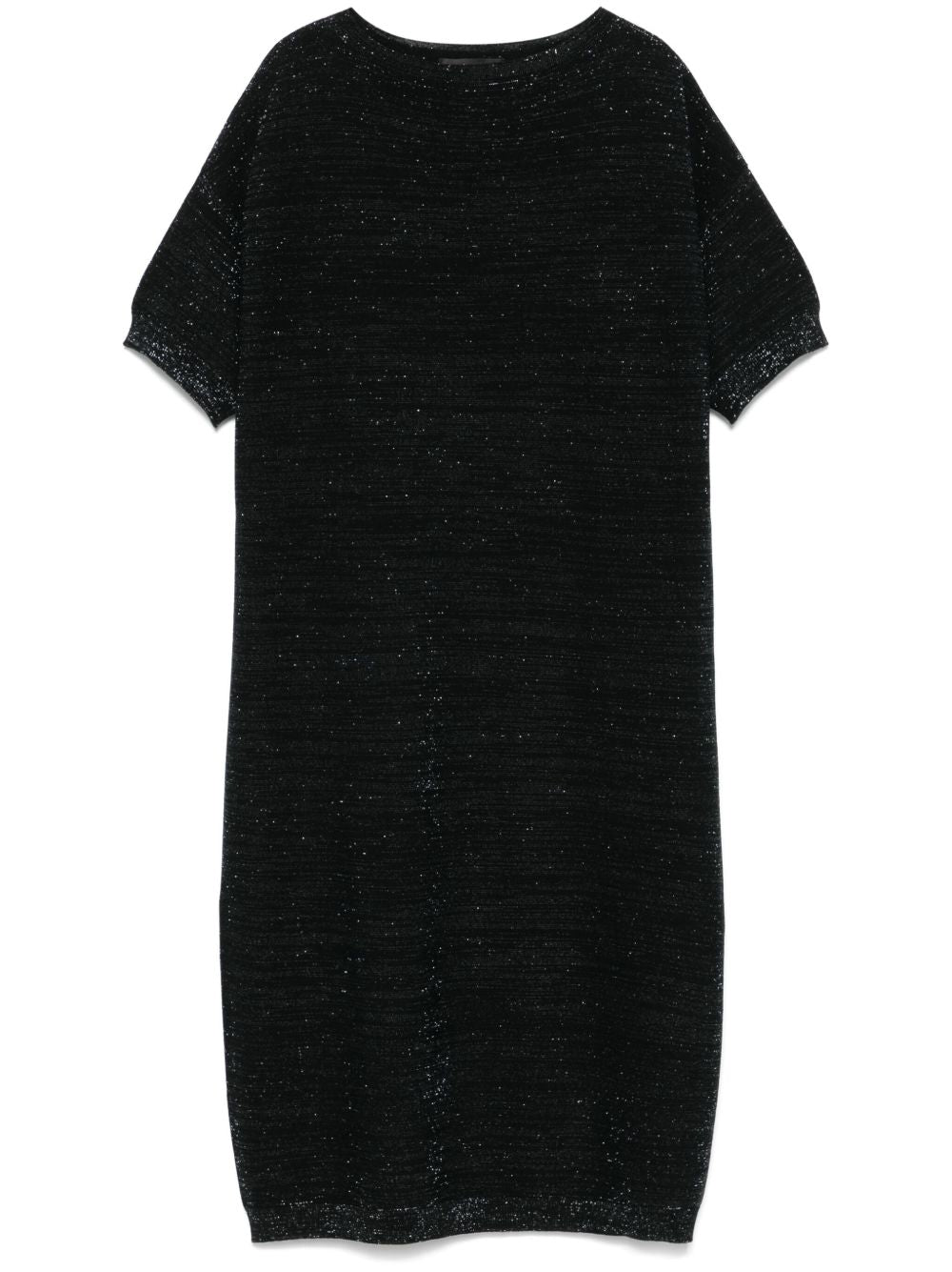 Fabiana Filippi Lurex Knit Midi Dress Black