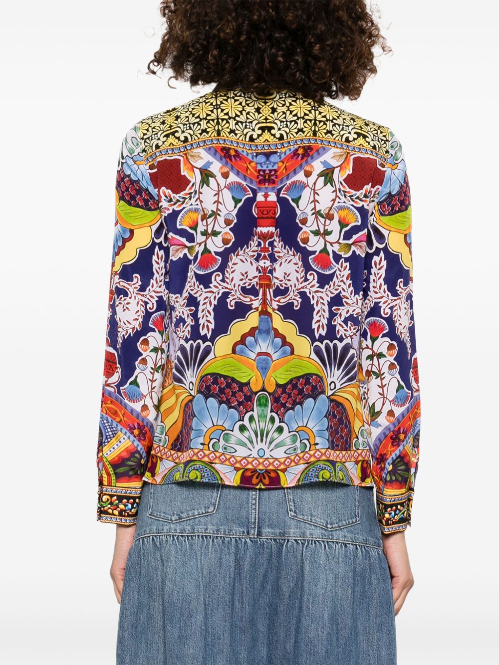 Alice + Olivia Floral Print Top MultiColour