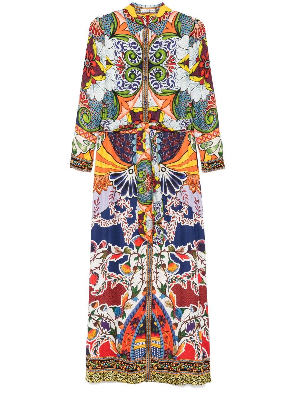 Alice + Olivia Floral Print Maxi Dress MultiColour