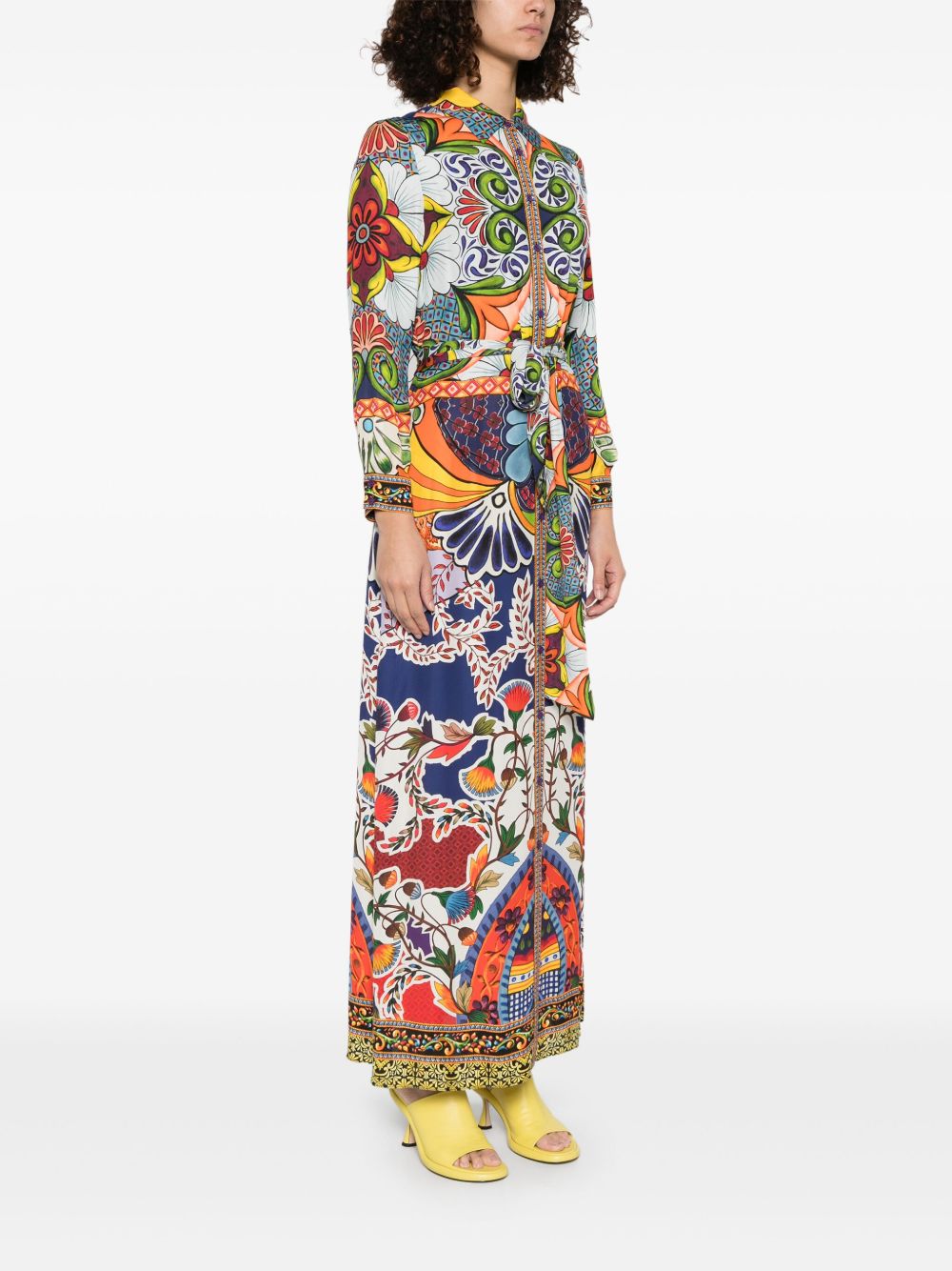 Alice + Olivia Floral Print Maxi Dress MultiColour