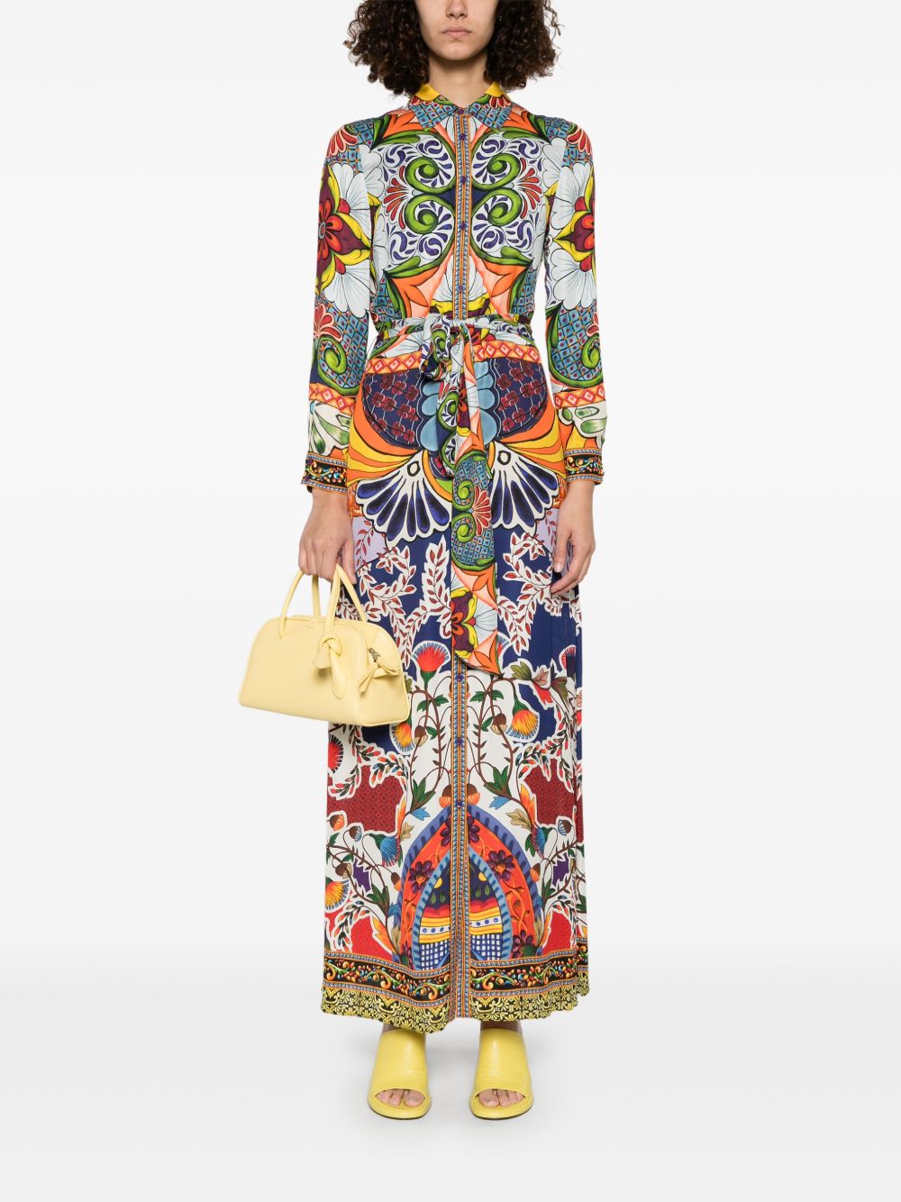 Alice + Olivia Floral Print Maxi Dress MultiColour