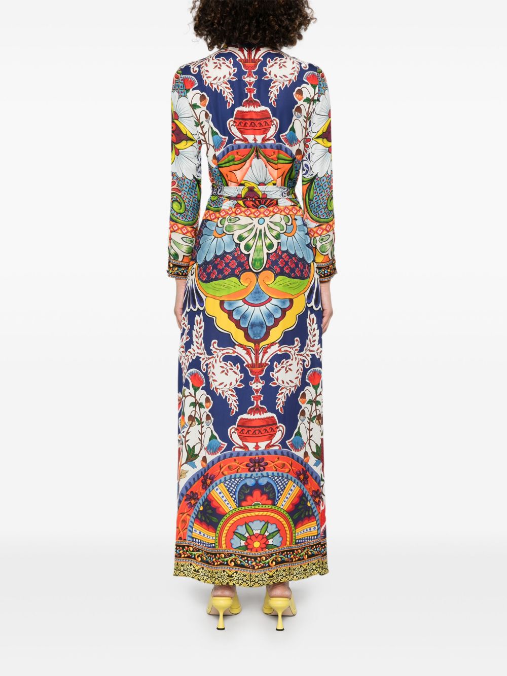 Alice + Olivia Floral Print Maxi Dress MultiColour