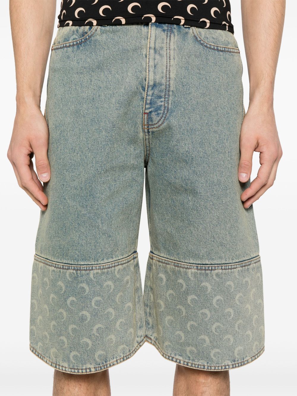 MARINE SERRE Denim Shorts