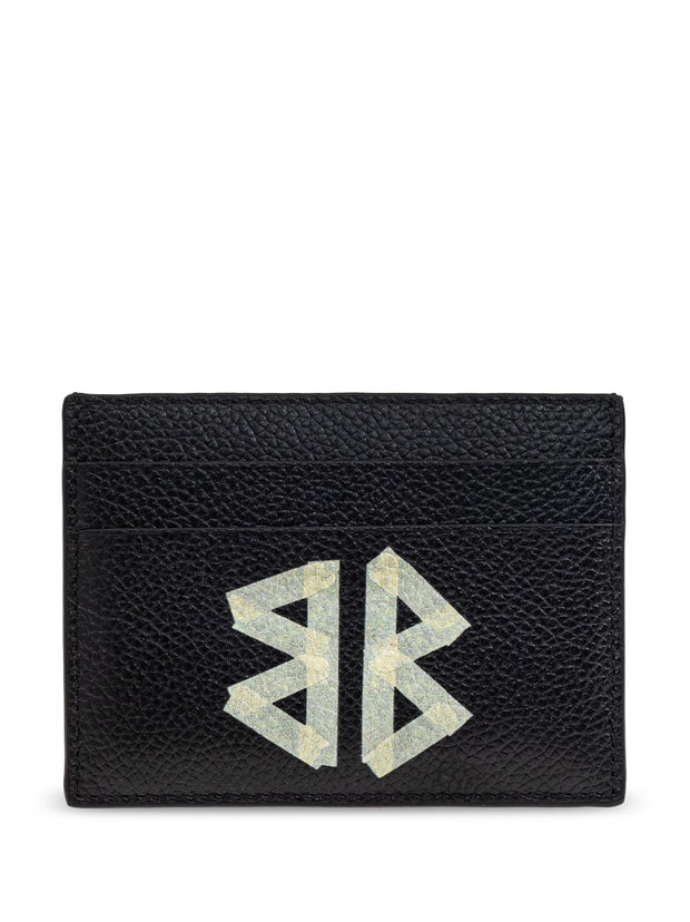 Balenciaga Cash Tape Type Leather Card Case  - Black