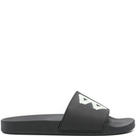 Balenciaga Logo Pool Slides - Black