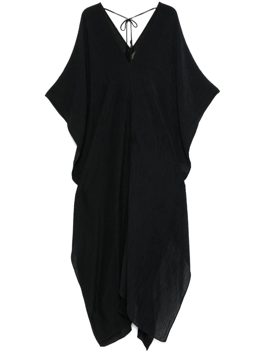 TALLER MARMO PRE Asymmetrical V-neck Kaftan in Black