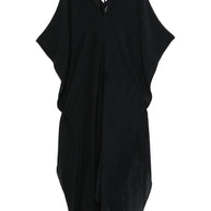 TALLER MARMO PRE Asymmetrical V-neck Kaftan in Black