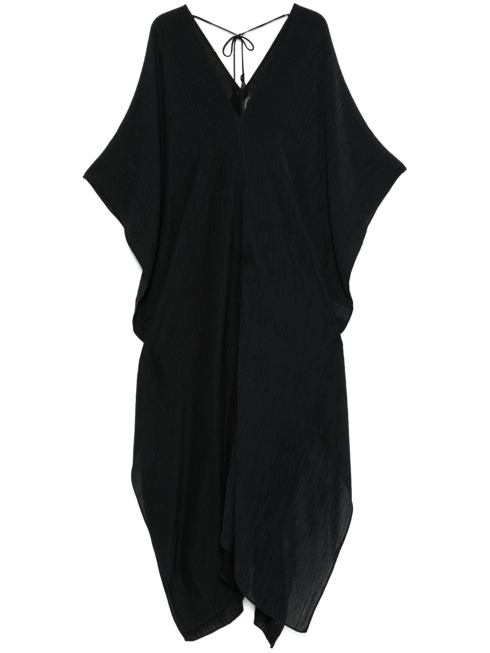 TALLER MARMO PRE Asymmetrical V-neck Kaftan in Black