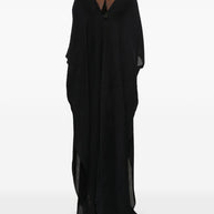 TALLER MARMO PRE Asymmetrical V-neck Kaftan in Black