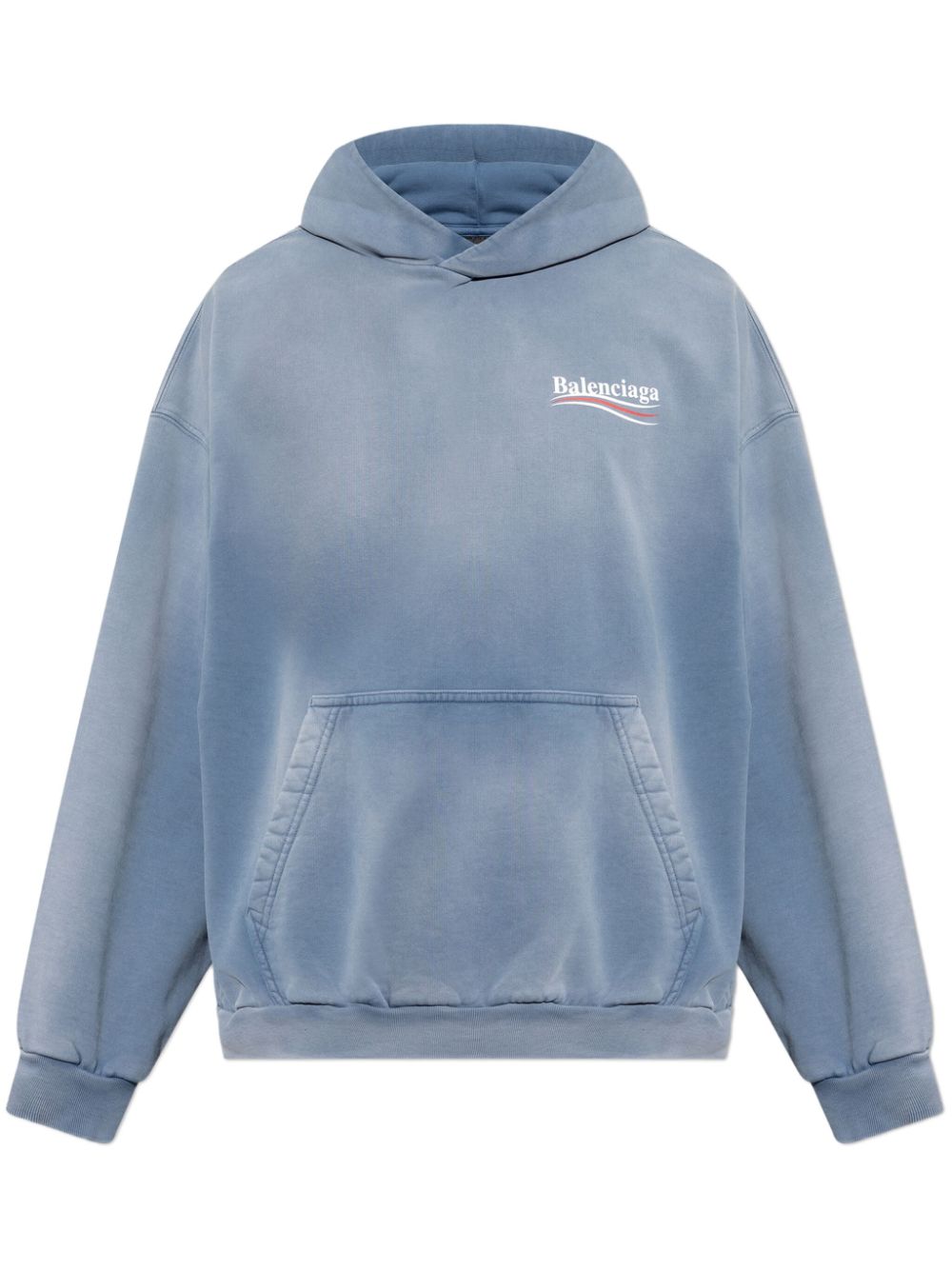 Balenciaga  Political Campaign Hoodie Sweaters Blue