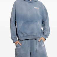 Balenciaga  Political Campaign Hoodie Sweaters Blue