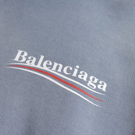 Balenciaga  Political Campaign Hoodie Sweaters Blue