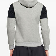 Balenciaga Logo Cotton Zipped Hoodie - Grey