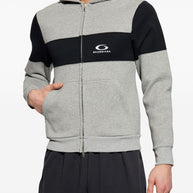 Balenciaga Logo Cotton Zipped Hoodie - Grey